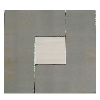 Mosaic House Moroccan tile Midi LXL 27-1 White,   Dark Gray,    solid zellige, mosaic, zellij, field, pattern, glaze, simple, classic 